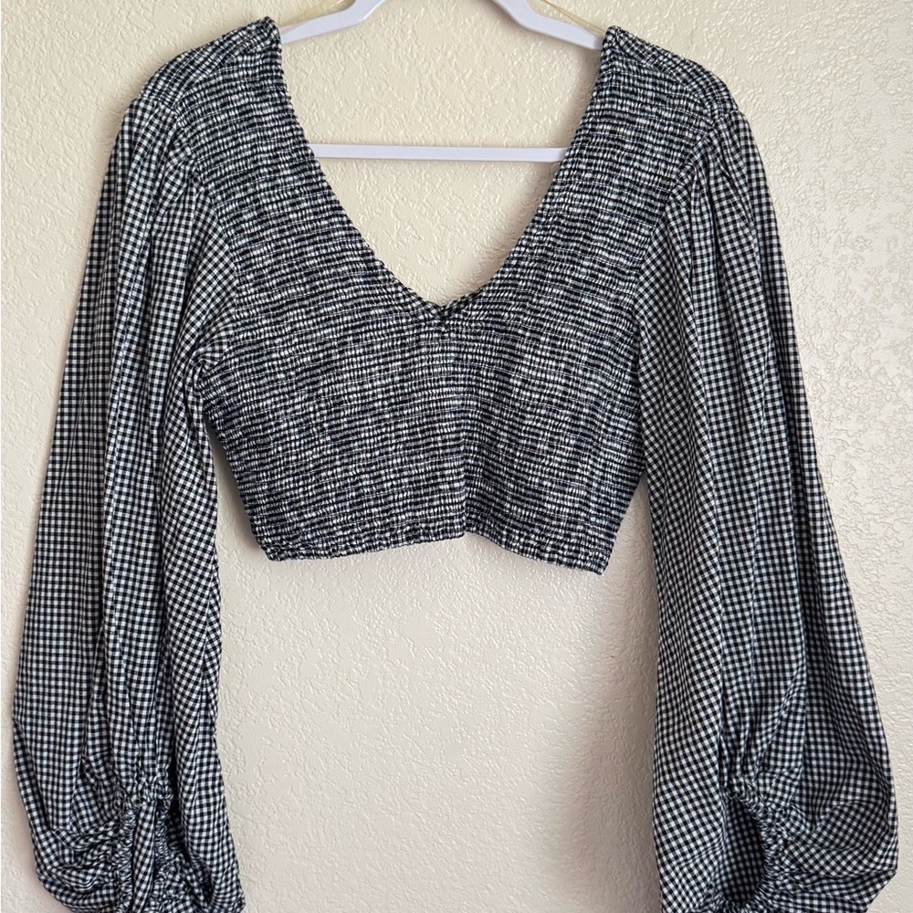 Live 4 Truth Monochrome Checkered Blouse